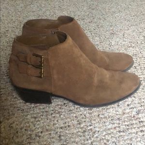Sam Edelman Tan Suede Bootie